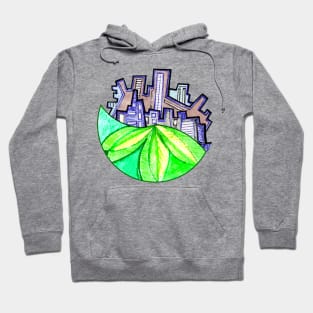 Front and Back Eco City Hoodie